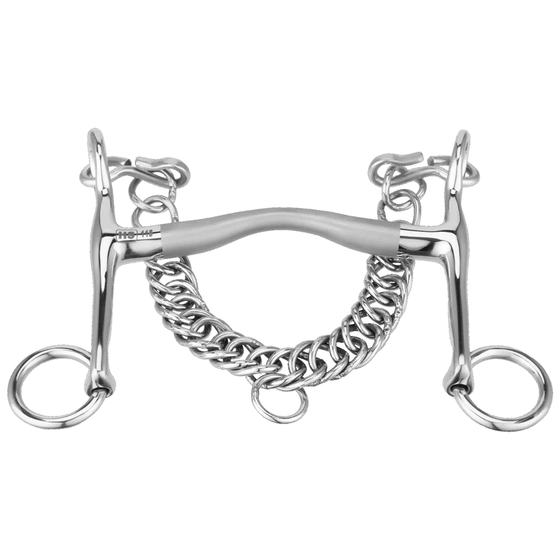 SATINOX PONY WEYMOUTH 14MM WITH 5CM CHEEKS