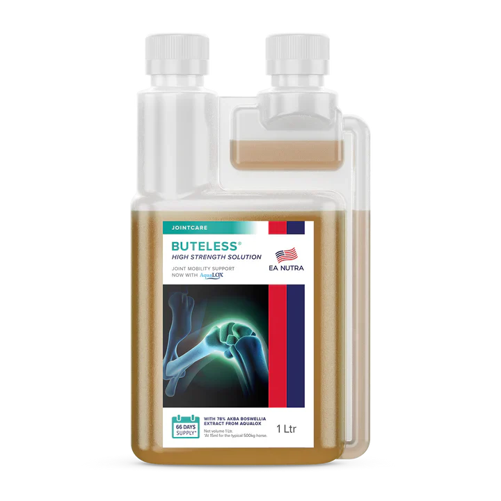 EQUINE AMERICA NUTRA BUTELESS HIGH STRENGTH SOLUTION WITH AQUALOX