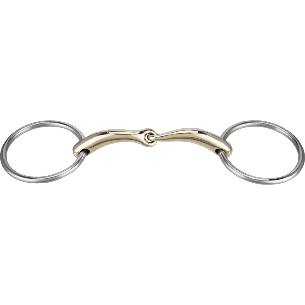 PRONAMIC LOOSE RING SNAFFLE 14MM SINGLE JOINTED