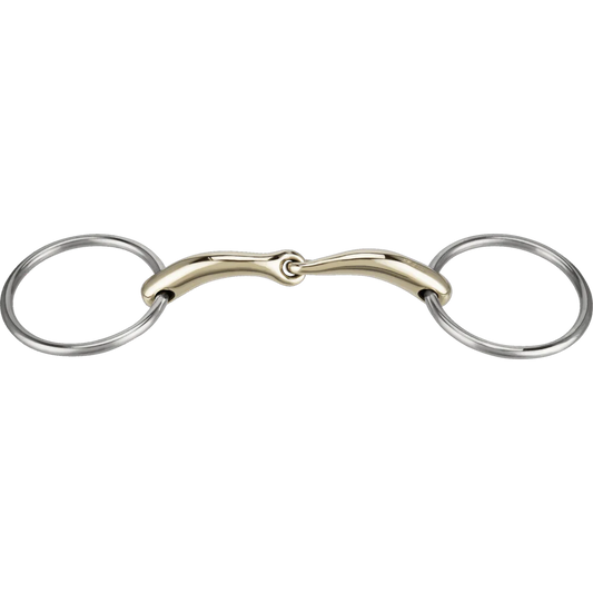 PRONAMIC LOOSE RING SNAFFLE 14MM SINGLE JOINTED